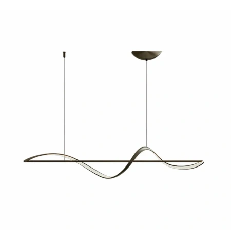 Pendant lamp Famous linear P1 LED 20W 3CCT L1600 BK