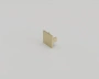 Surface track MUSE end cap low side Brass