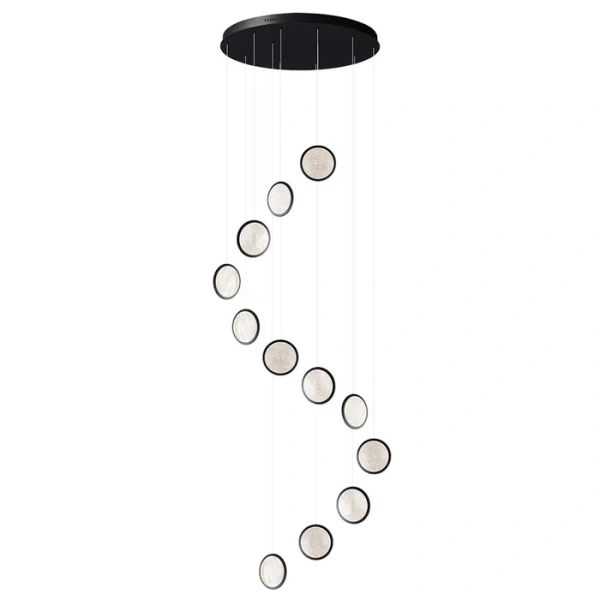 Pendant light Arago 12lt LED 84W 3CCT BLK