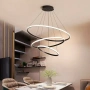 Pendant lamp Crown 3 Ring Black 3K