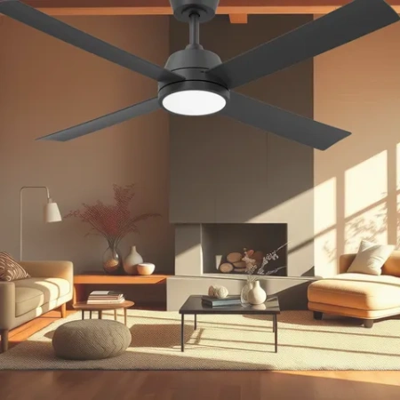 Ceiling Fan Bronco 52 DC LED 20W 3CCT Click-in blade BLK