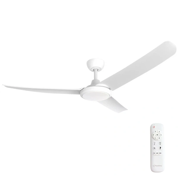 Ceiling Fan Flatjet 3-4-5 blades LED 24W CCT WHT 52