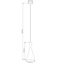 Pendant lamp RUBY-185 31396 WHT