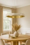 Pendant lamp Capella Alabaster Spanish Marble D80 LED CCT Dim BRS with remote