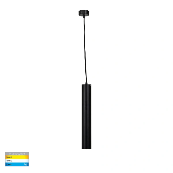 Ceiling lamp Henger Cylinder LED 9W HV5899T-BLK CCT Dim
