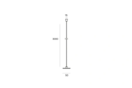 Surface track MUSE suspension Brass 3m