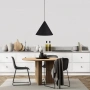 Single pendant CONIC 45 BLACK