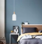 Pendant lamp HORTEN Scandinavian Oblong Shape WHT