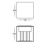 Wall light Celes Up & Down LED 6W 3CCT HV3611T-BLK