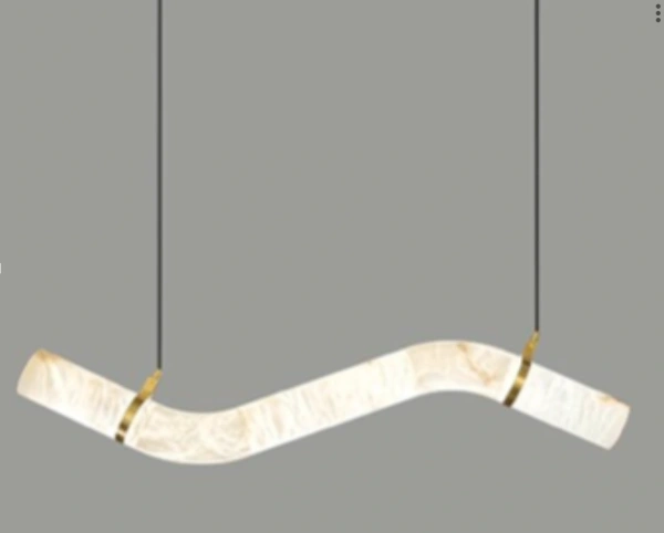 Pendant lamp Lecina P1 Alabaster Marble L120 LED 25W 3CCT BRS