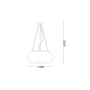 Pendant lamp Arizona SP5 D52 GL