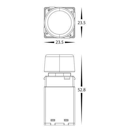 Trailing edge dial dimmer HV9625