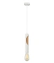 Pendant lamp IDA2 Blonde Wood Tube WHT