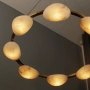 Pendant lamp Miraflores P8 Alabaster Spanish Marble D80 LED 40W CCT Dim BRS