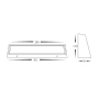 Step light Shim 3CCT LED 14W IP54 L30cm BLK