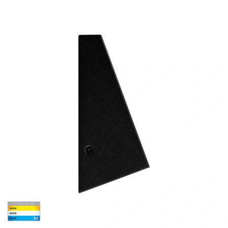 Wall light Taper TRI Colour down LED GU10 5W BLK