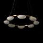 Pendant lamp Miraflores P8 Alabaster Spanish Marble D80 LED 40W CCT Dim BRS