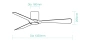 Ceiling Fan Fresno DC 52 Wi-Fi 33W BL