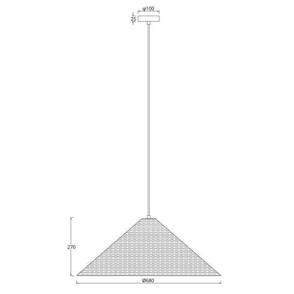 Pendant lamp Hikari Medium E27