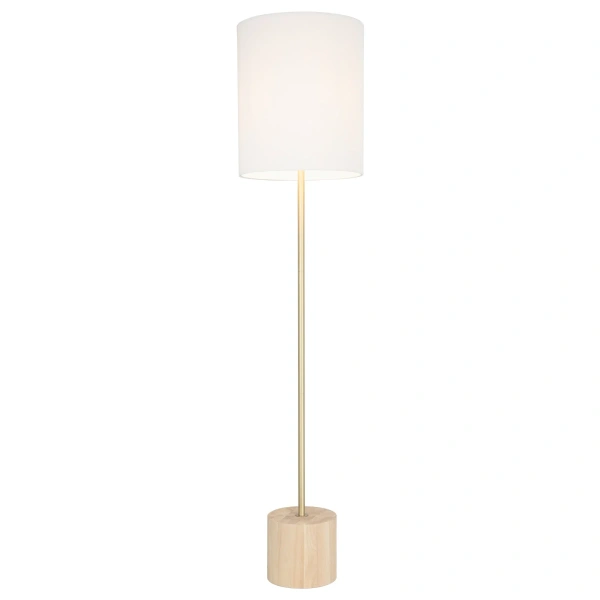 Floor lamp Flemington Pleated shade E27 WHT
