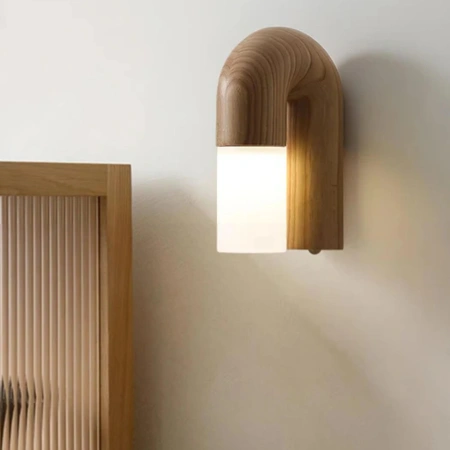 Wall lamp Arch wood LED