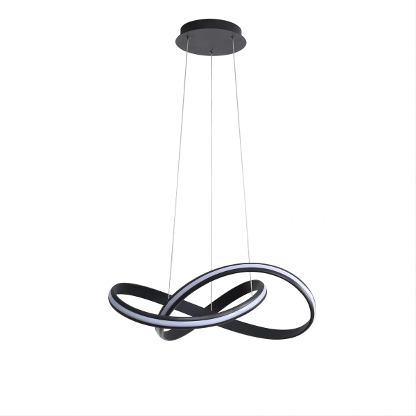 Pendant lamp SPIRA BLACK LED 45W 3CCT