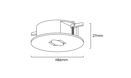 Woven track recessed latch Z5000-24.BTRL.BK 24V