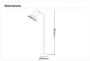 Floor lamp Robin E27 H1581 BLK