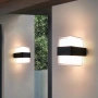 Wall light Haast 2lt IP65 10W 3CCT WHT