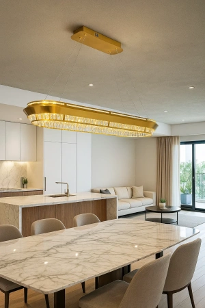 Pendant lamp Royal Crystal LED 60W CCT Dim L120 GL remote