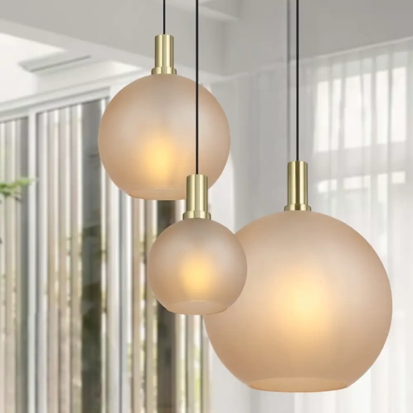 Pendant lamp PATINO 40 E27 D400 AMBER