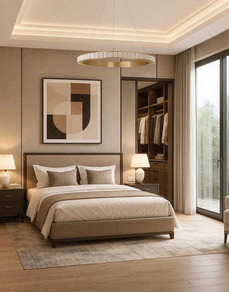 Pendant lamp Capella Alabaster Spanish Marble D100 LED 70W CCT Dim BRS