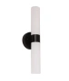 Wall light Vara 1 Up-Down Opal Glass Black E27