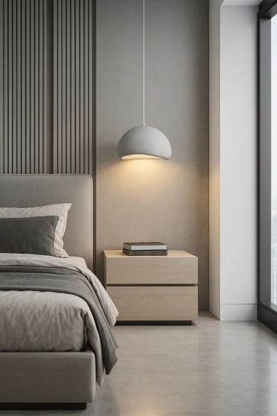 Pendant lamp Emi P45 E27 WHT