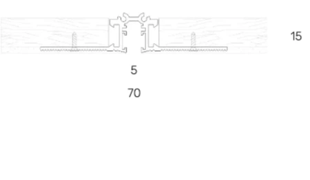 Recessed track Z1000-24.TR.200.BK 2M 24V