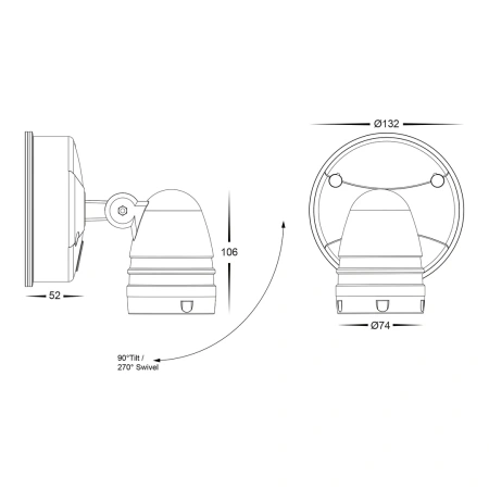 Wall light FOCUS 15W HV3791T-WHT