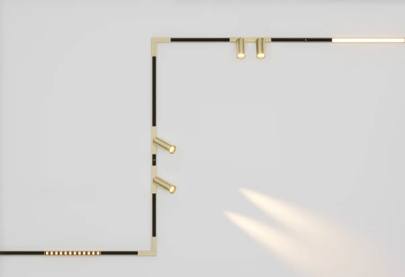 Surface mounted track set 11 Muse 48V 56W CCT BRS