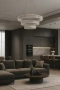 Pendant lamp Crystal Ring 3 GL CCT LED remote