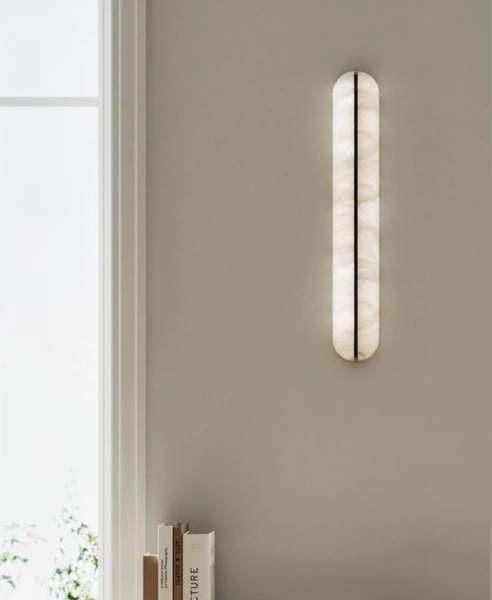 Wall light Lleida Alabaster Spanish Marble LED 12W BRS