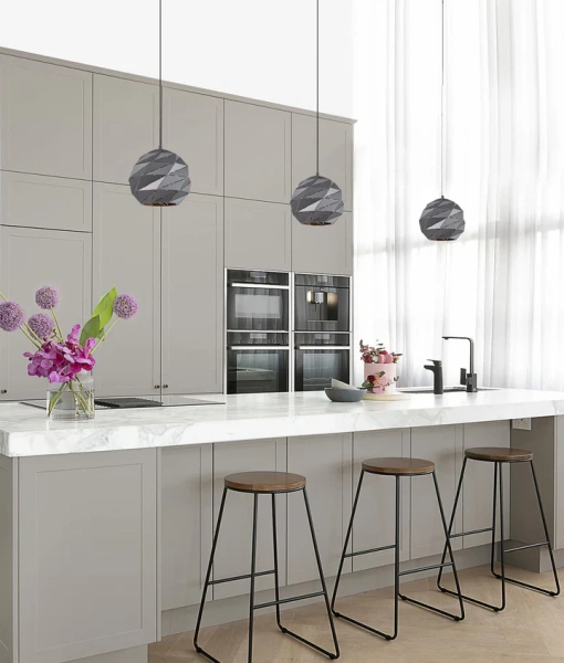 Pendant lamp ORIGAMI6 Matte Grey