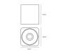 Track Square spotlight Z3023-6.36.CCT.BK 48V 6W WIFI