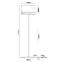 Floor lamp TAMBURA11FL E27 WHT