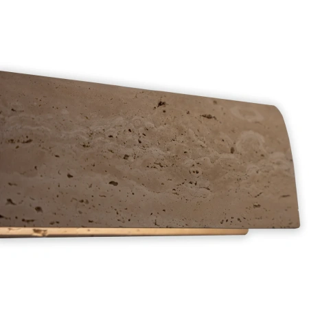 Pendant lamp Arc Travertine L150 3CCT BRS