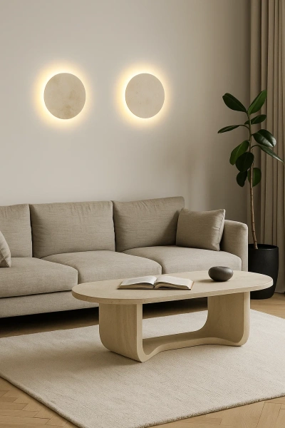 Wall light DOT.20 TRAVERTINE 8W LED 3CCT
