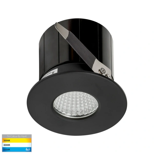 Recessed downlight Prime BLK Fixed 3CCT LED 12W IP54 BLK