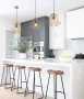 Pendant lamp MARTE Geometric Design Gold