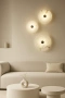 Wall light Zarra Alabaster Spanish Marble D30cm 3CCT BRS