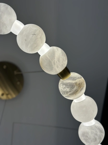 Pendant lamp Coronet Alabaster Spanish Marble D80 LED 48W BRS