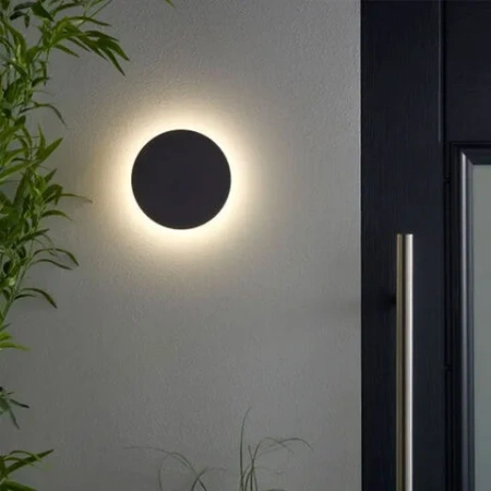 Wall light Bond II 6W LED 3CCT D14 IP54 BLK