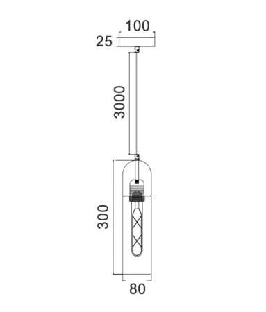 Pendant lamp PASTILLE Round Top Cylinder Amber